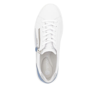 Dublin D1C - White/Blue Leather