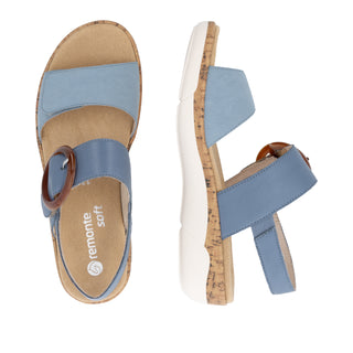 Hayley R68 - Dusty Blue Leather